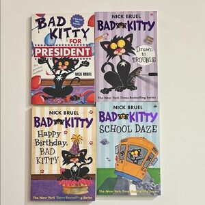 Bad Kitty Book Set for Kids - Multicolor